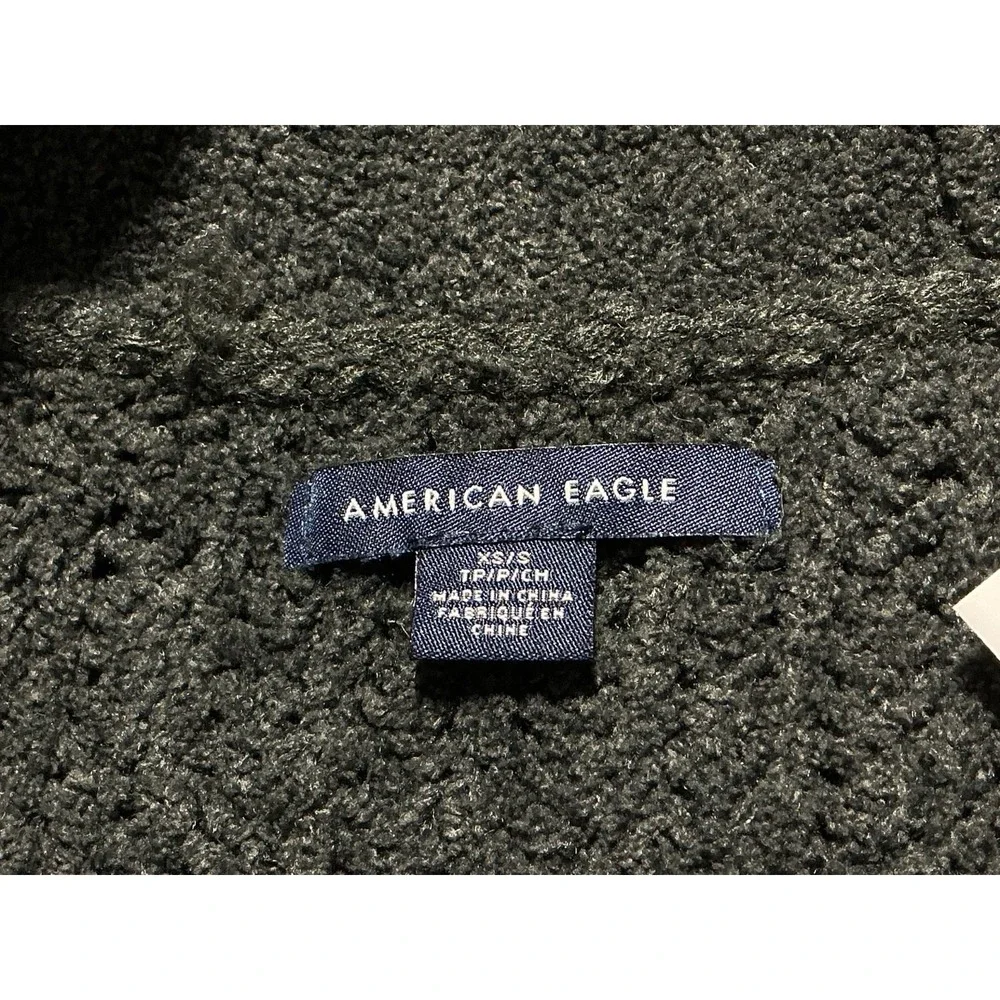 American Eagle Cardigan Sweater Womens XS / S Gray Open‎ Casual Comfy Cozy Soft - Picture 7 of 10
